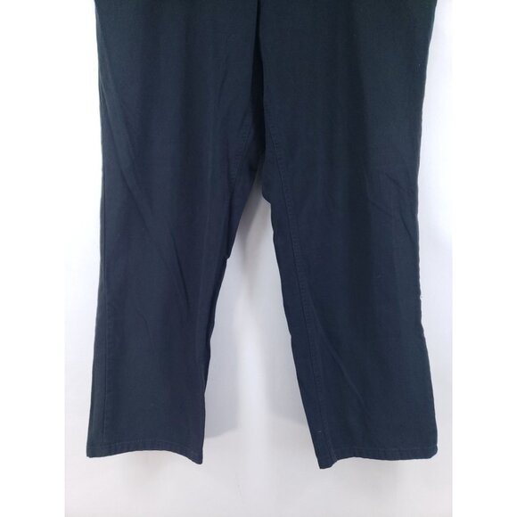 Woman Within Women’s Size 26W Tall Black Elastic Waist Cotton Pants With Pockets - Picture 6 of 10
